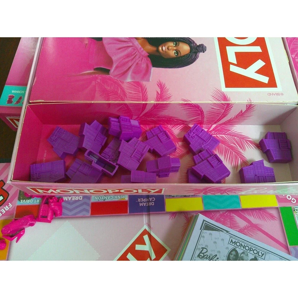 Hasbro Monopoly Barbie Edition Step Into Your Dream World Open Box Complete